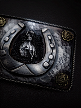 【Customization】Bowie 1400 Lucky Bucking Bronc Rectangle Trophy Buckle