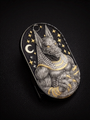 【Customization】24K Gold-Inlay Anubis and Pharaoh Metal Slider EDC Item