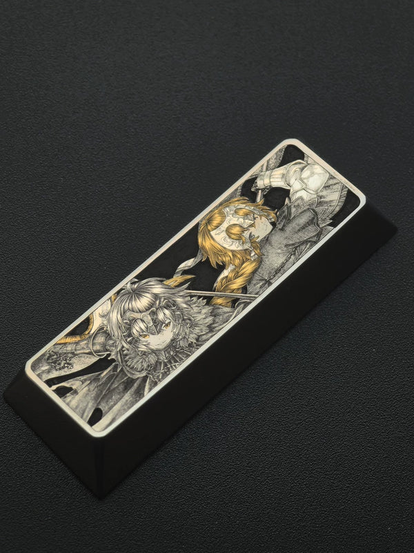 【Customization】Hand-Engraved Anime Duelist Solid Metal Keycap