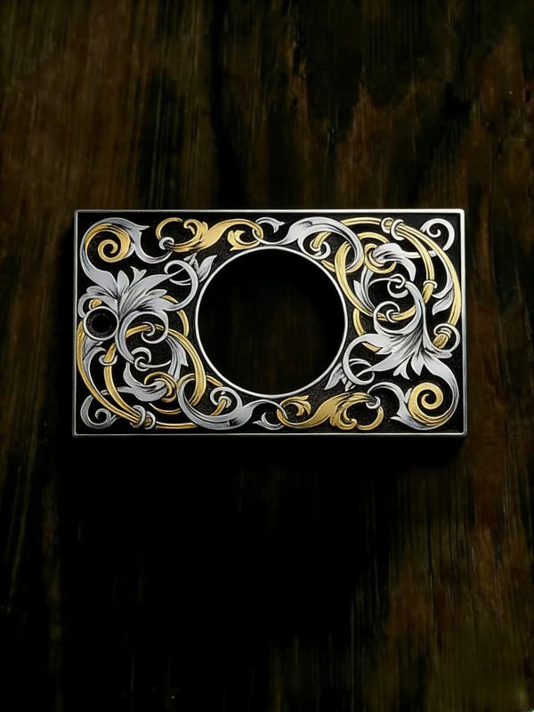 【Customization】Floral Scrolls Pattern Cigar Cutter