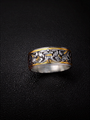 【Customization】24K Gold-Inlay Hand-Engraved Koi Fish Ring