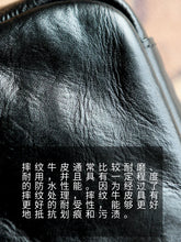 Premium first layer cowhide men's shoulder bag simple casual messenger bag genuine leather all-match commuter durable vertical backpack · brown